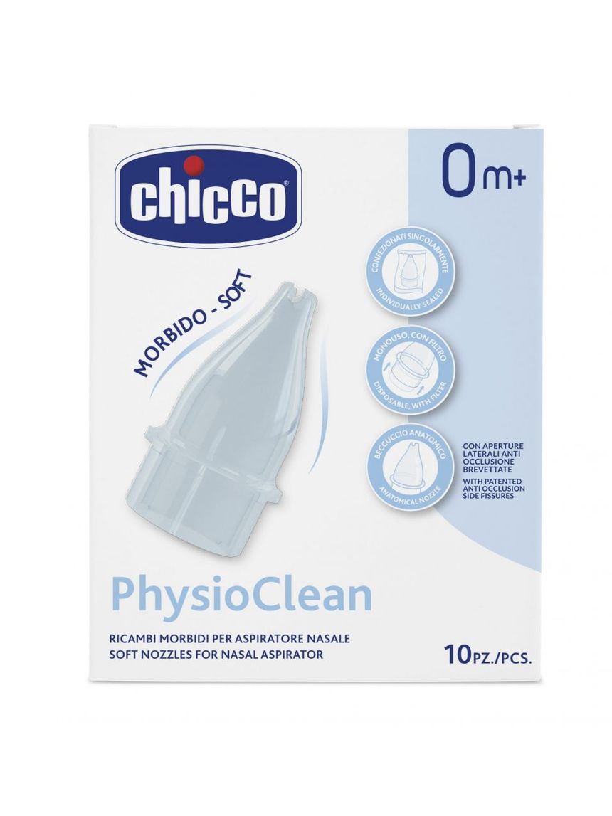 Chicco ανταλλακτικά κιτ αναρρόφησης για τη μύτη 10τμχ h07-04982-00 - Chicco