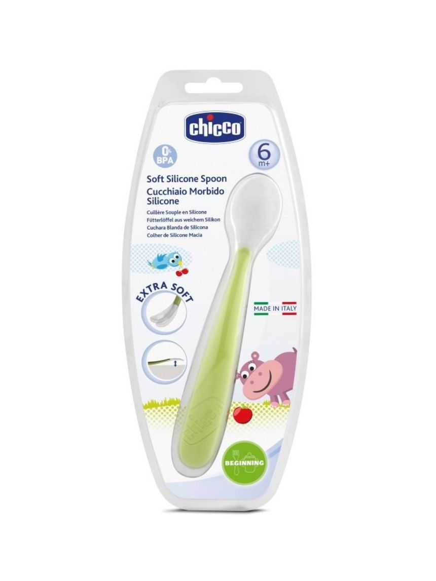 Chicco κουτάλι σιλικόνης soft 6m+ πράσινο 6828510000 - Chicco