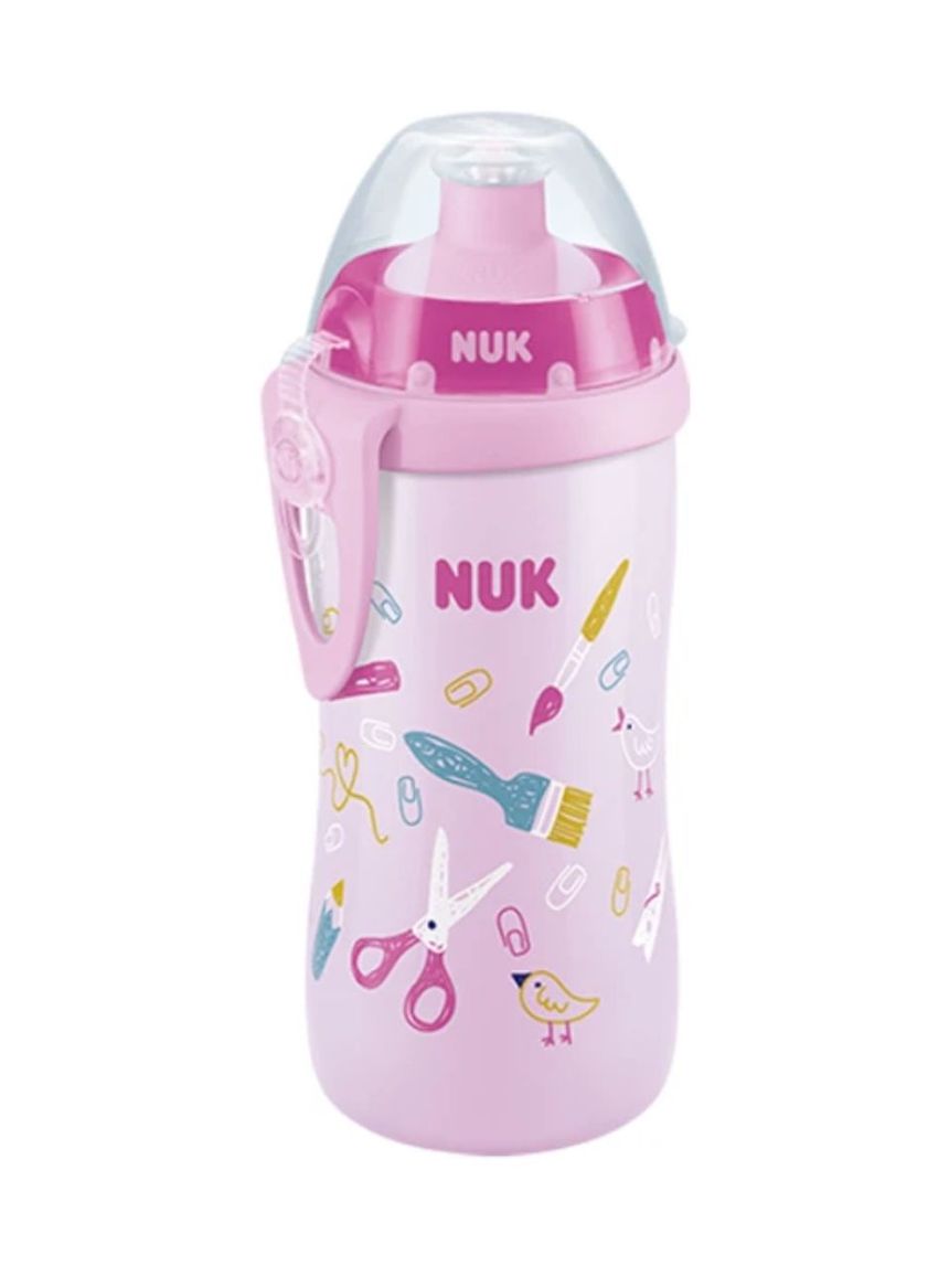 Nuk first choice junior cup παγούρι με κλιπ & καπάκι push-pull 300ml 18m+ (διάφορα σχέδια) - Nuk