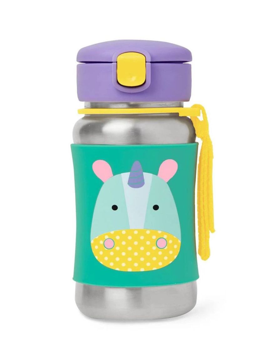 Skip hop zoo stainless steel παγούρι με καλαμάκι 350ml unicorn 29-2903011-06 - SKIP HOP