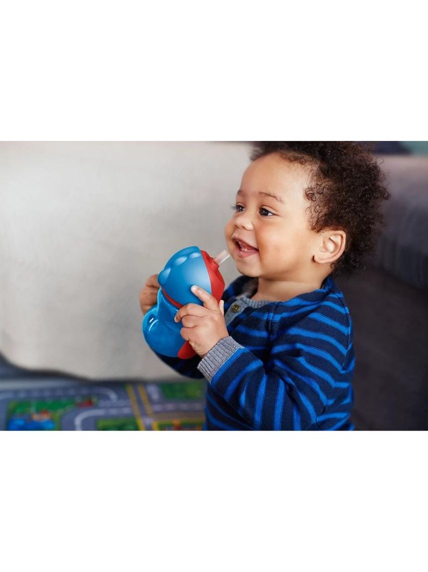 Philips avent εκπαιδευτικό ποτηράκι με καλαμάκι 200ml μπλε scf796/01 - Philips Avent