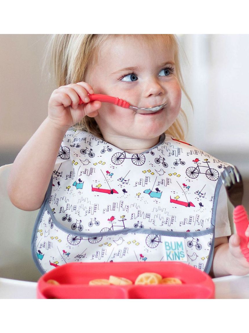 Bumkins αδιάβροχη σαλιάρα urban birds 6-24m 3303115 - BUMKINS