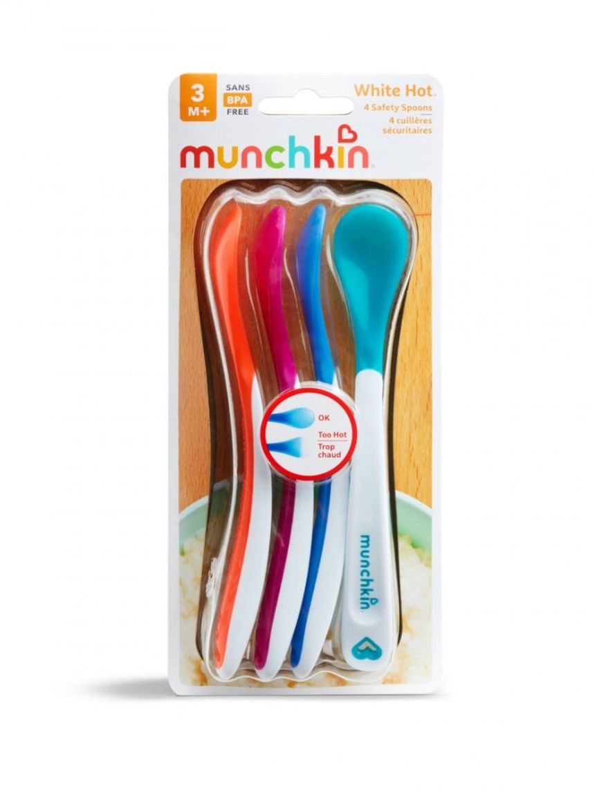 Munchkin κουταλάκια 4 white hot safety spoons 3m+ 11522 - Munchkin