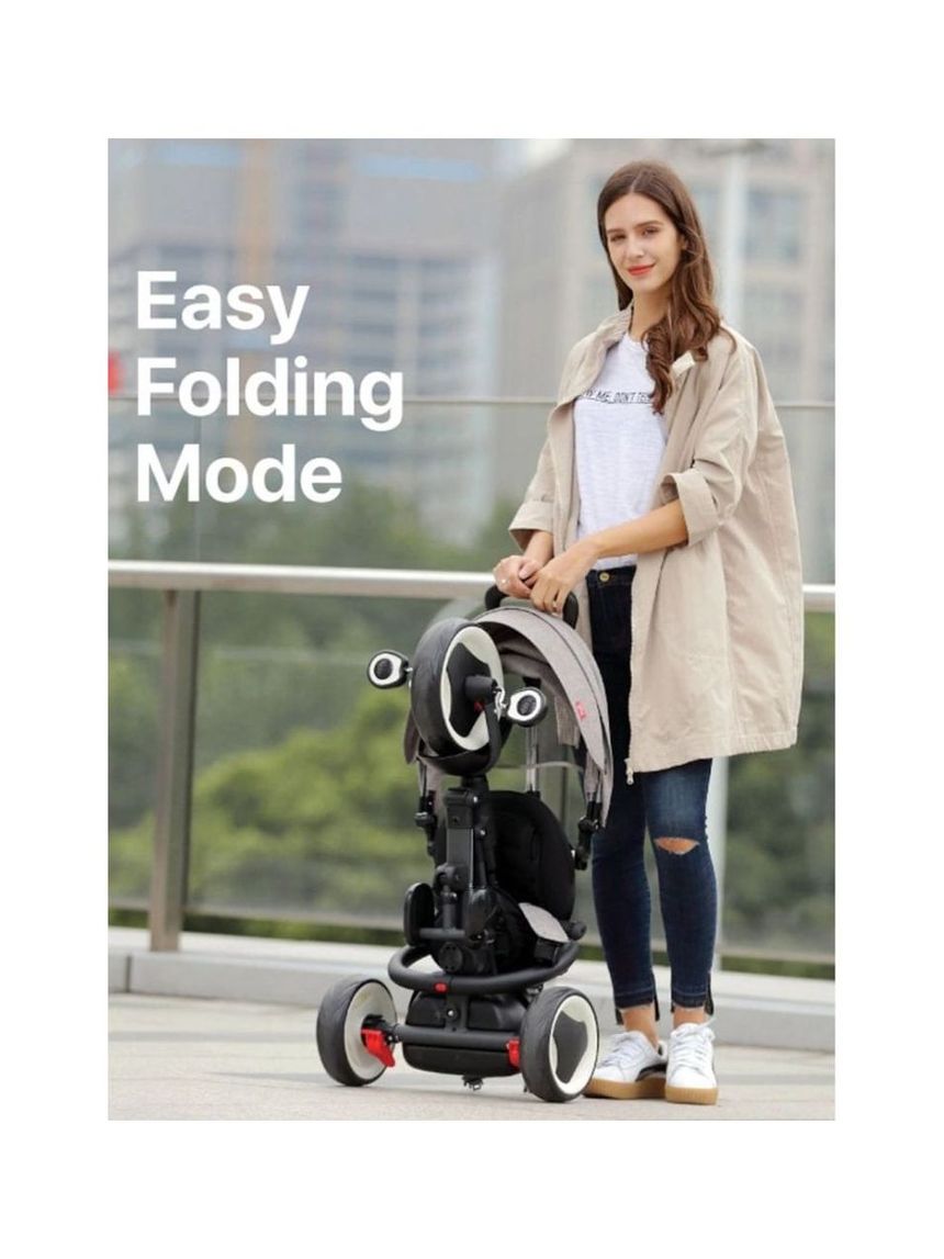 Qplay rito eva wheels κόκκινο σπαστό τρίκυκλο ποδηλατάκι 01-1212037-06 - QPLAY