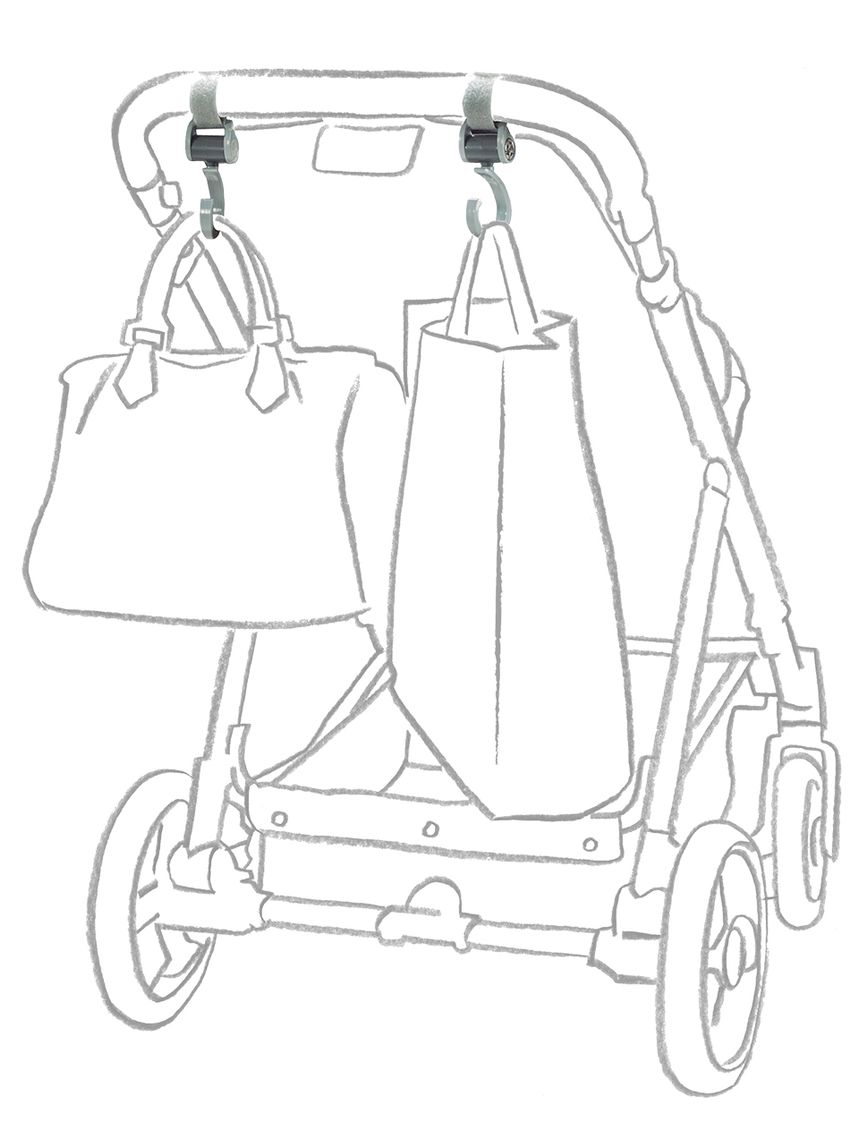 Giordani γάντζοι μεταφοράς τσαντών για καρότσι - Giordani