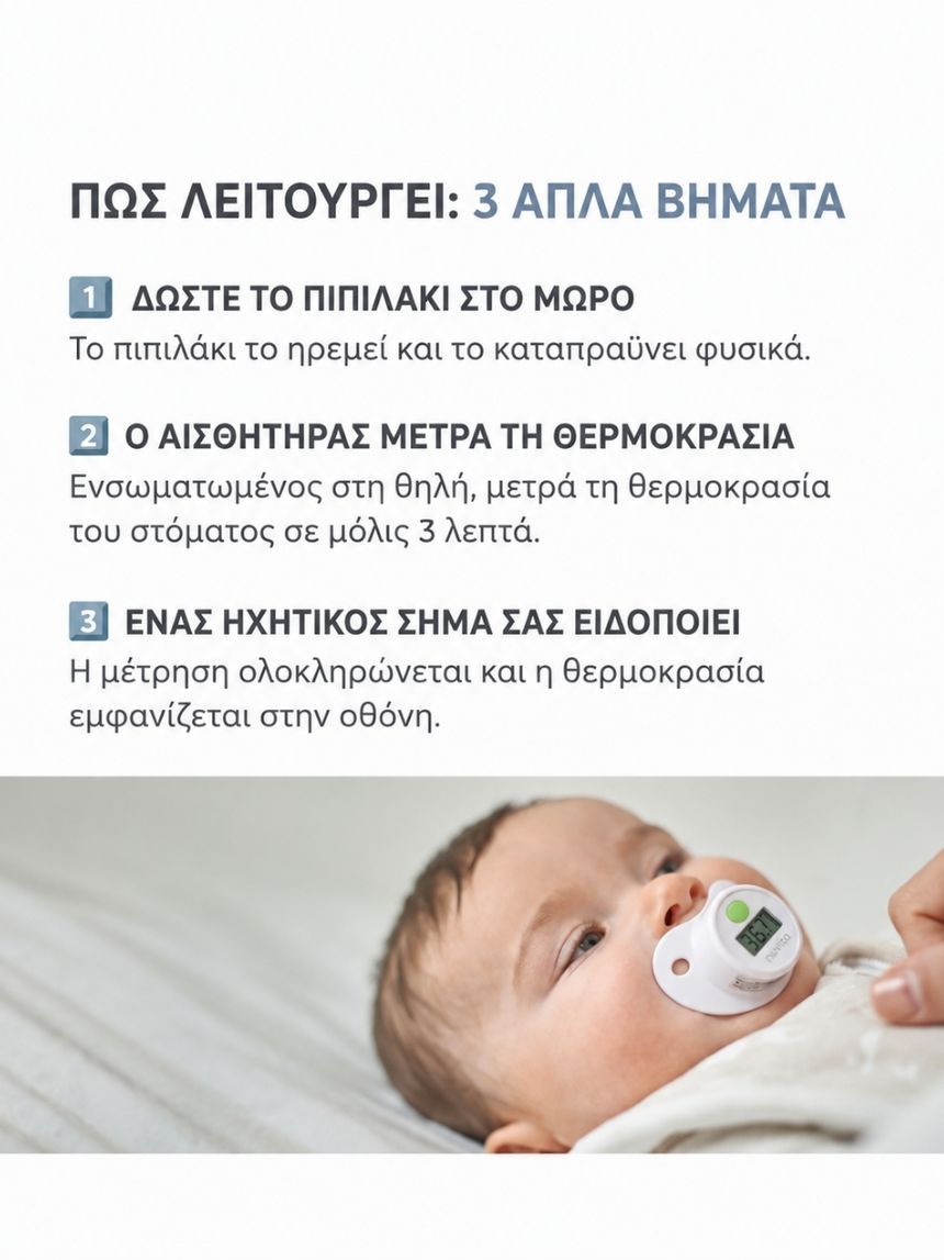 Nuvita ψηφιακό θερμόμετρο-πιπίλα 2010 - Nuvita