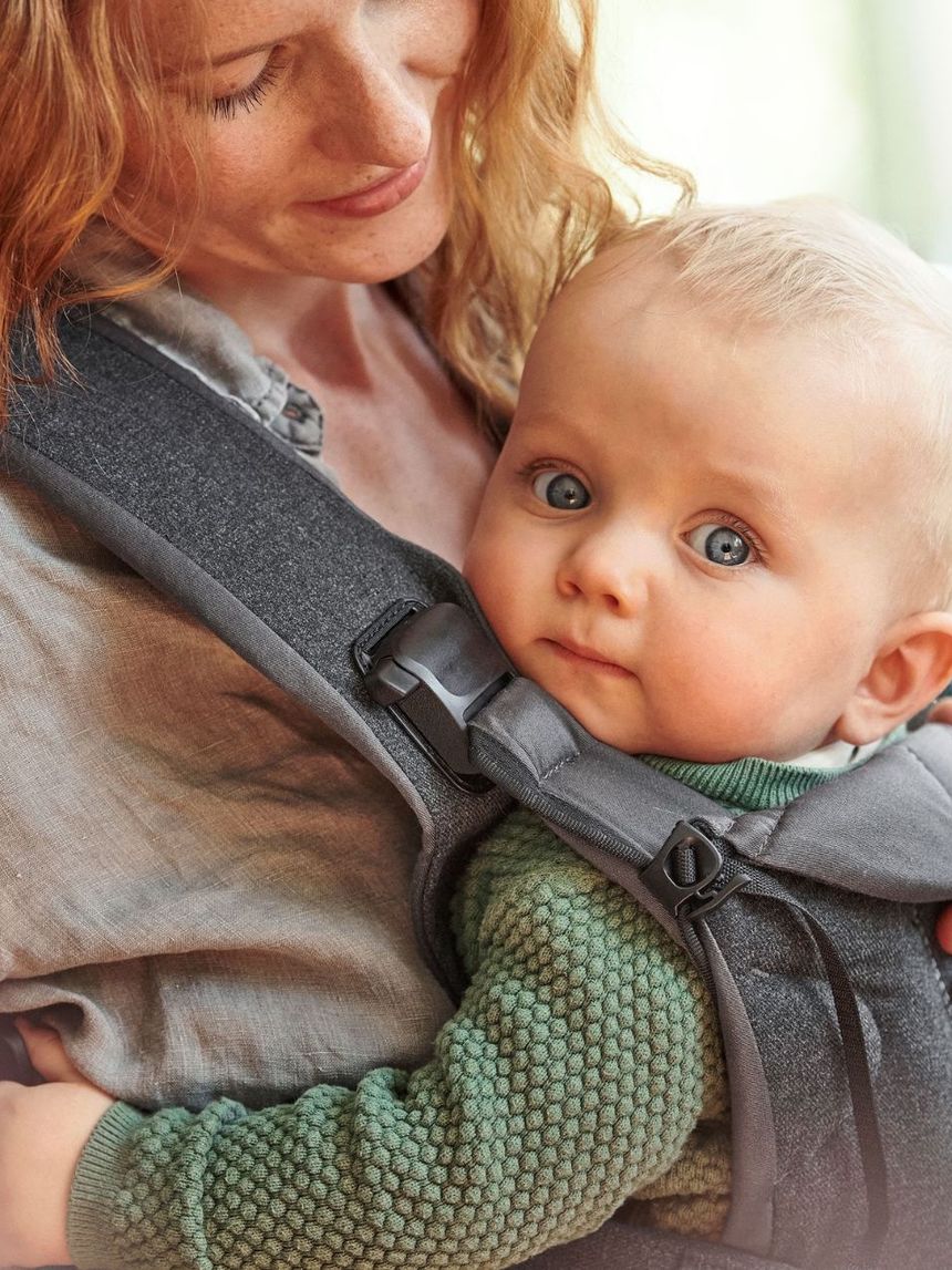 Babybjörn μάρσιπος one woven denim grey/dark grey 098194 - Baby Bjorn