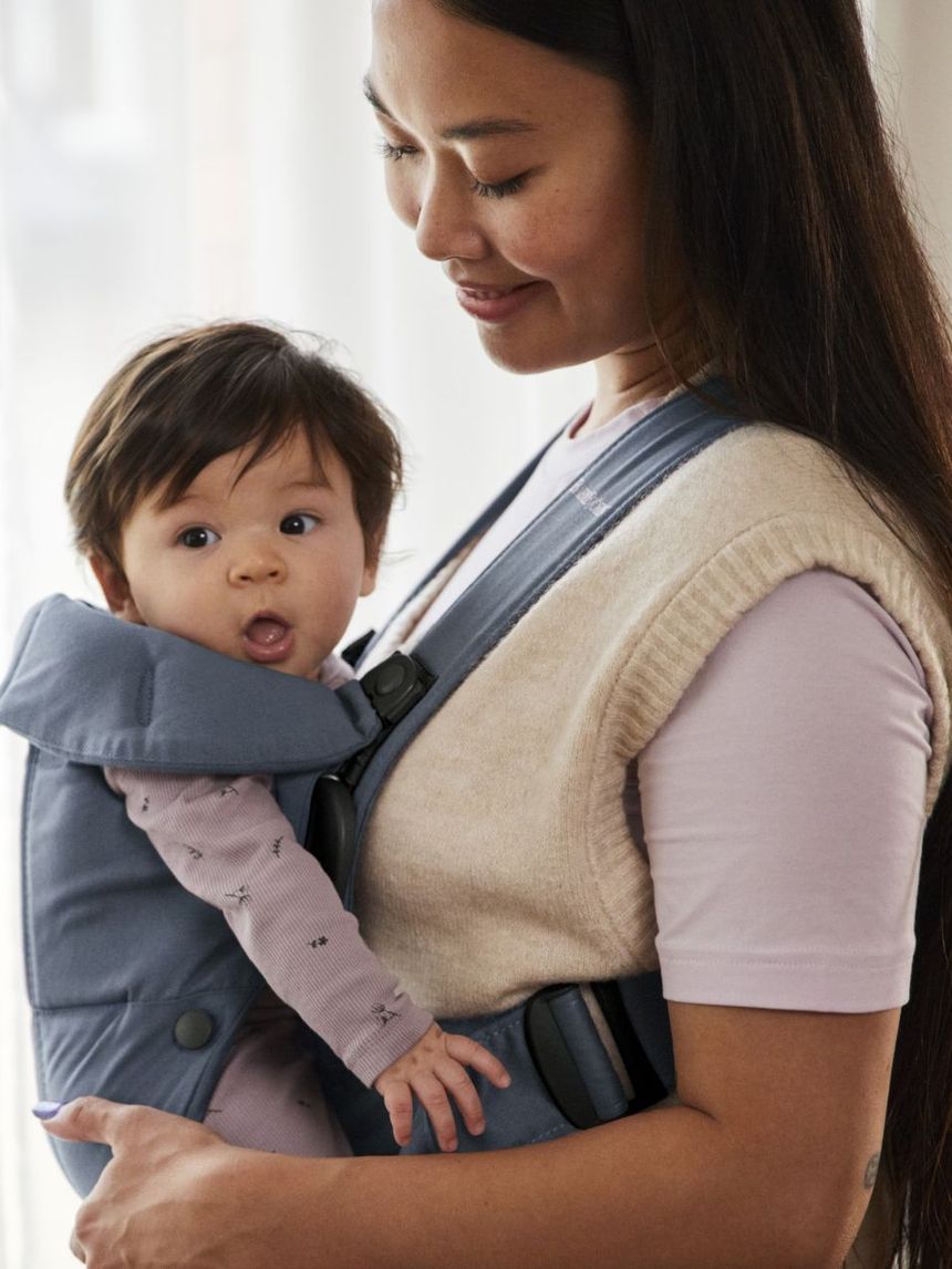 Babybjörn μάρσιπος mini woven vintage indigo 021074 - Baby Bjorn