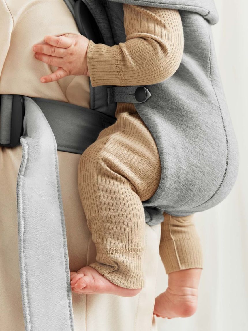 Babybjörn μάρσιπος mini 3d jersey light grey 021072 - Baby Bjorn