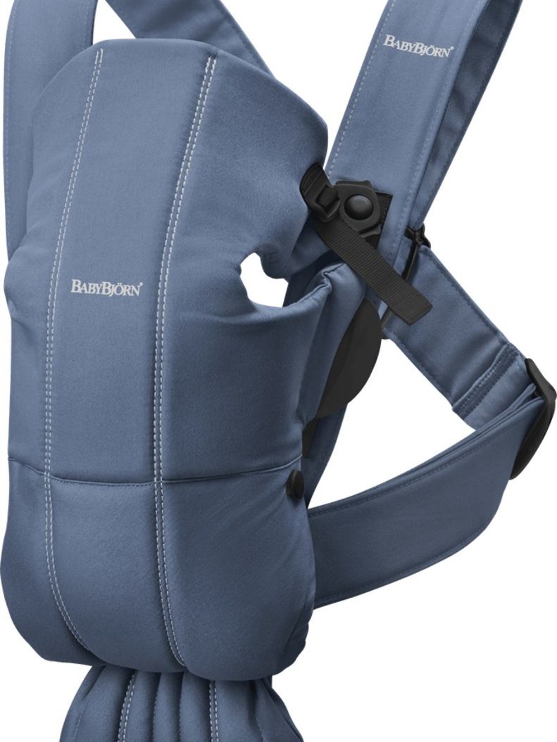 μαρσιπος babybjorn carrier mini vintage indigo cotton - Baby Bjorn
