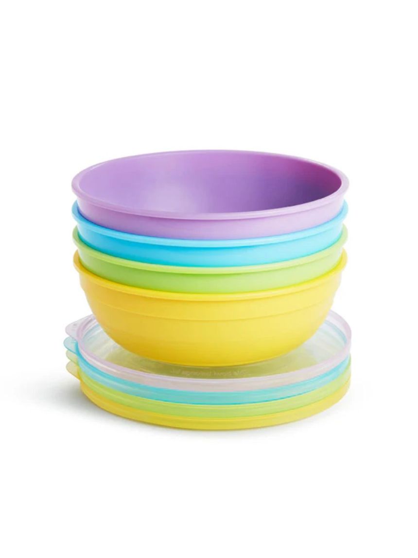 Munchkin love a bowls σετ 4 μπολ φαγητού και 2 κουταλάκια 12106 - Munchkin
