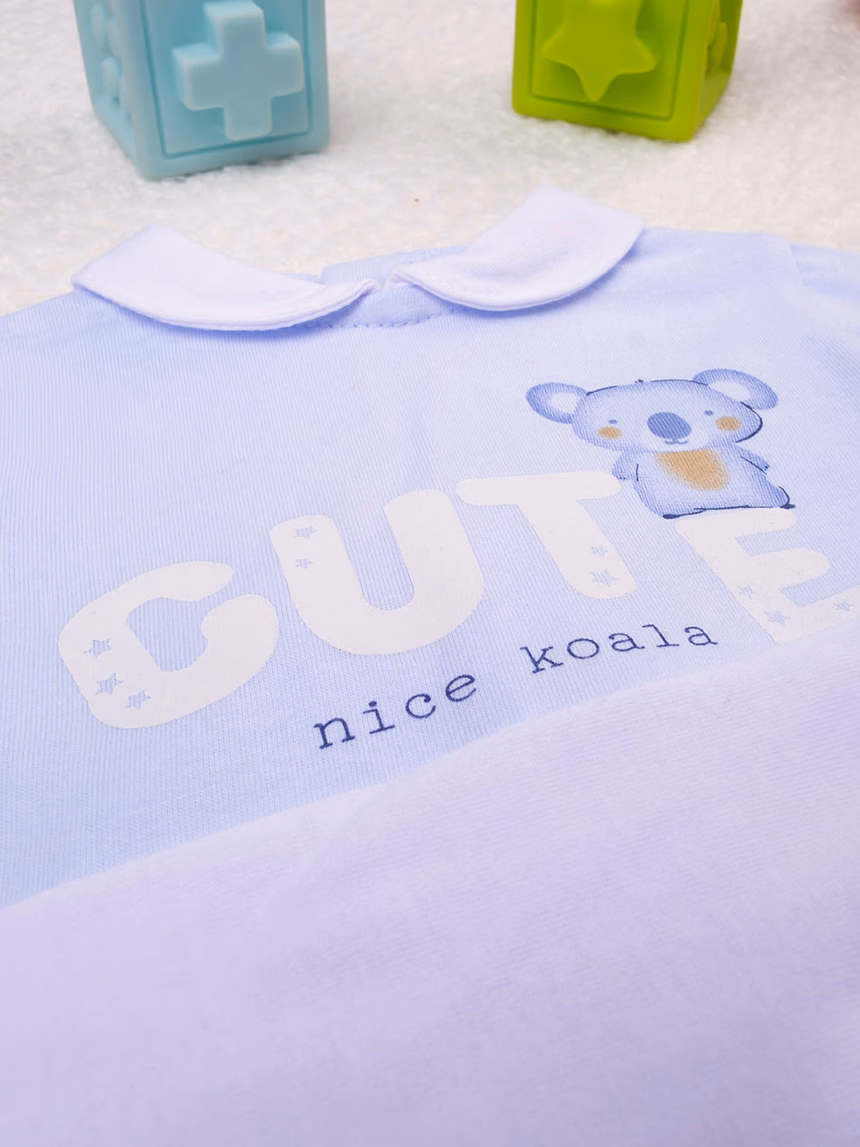 βρεφικά σετ μπλούζες και γκέτες με πάντα για αγόρι - Prénatal