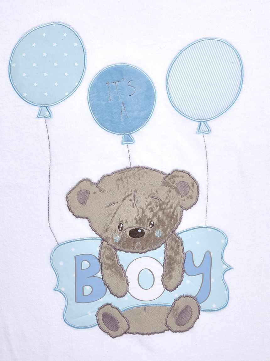 κουβερτουλα σενιλ για λικνο/πορτ-μπεμπε light blue - Prénatal