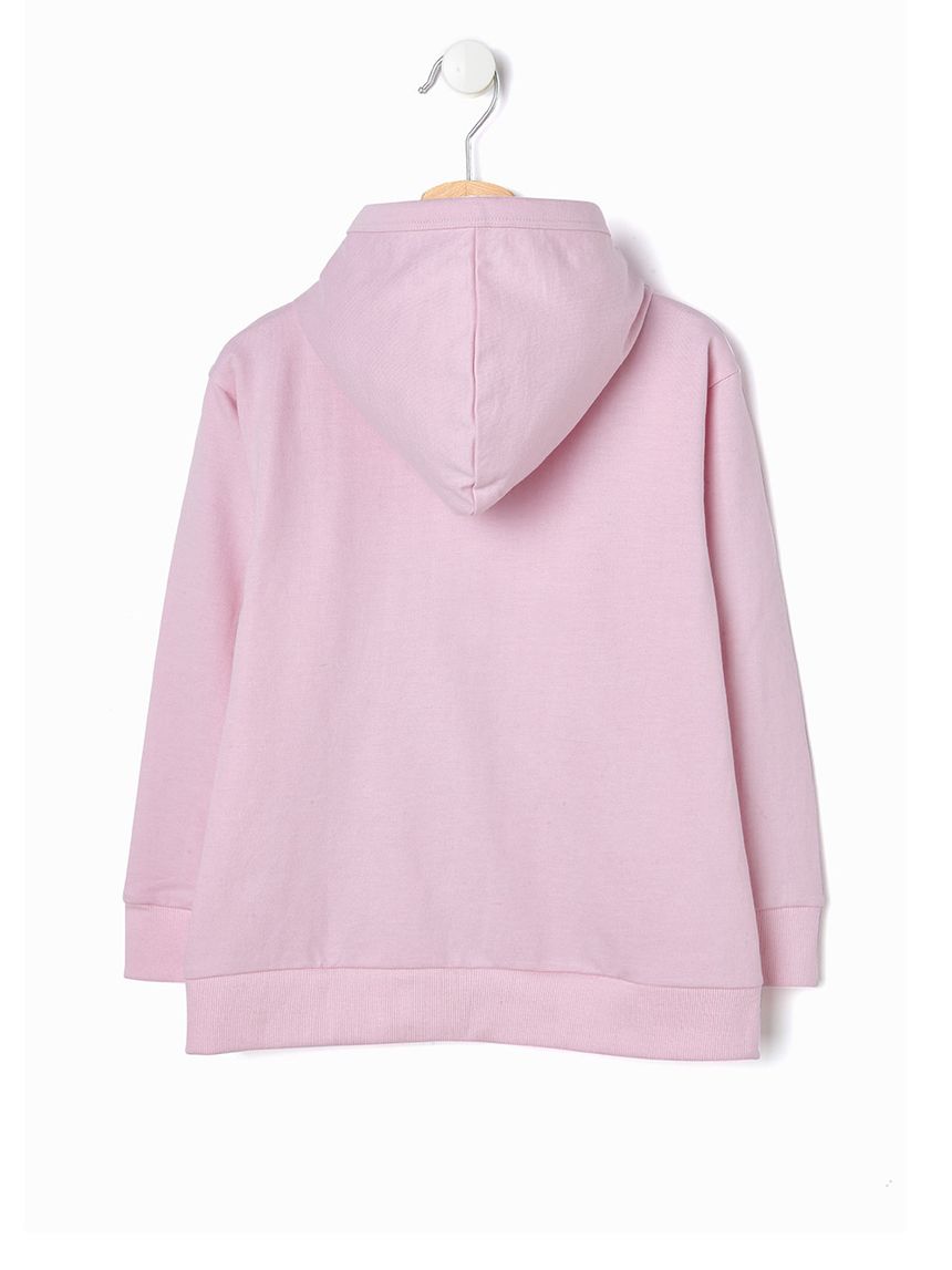 ζακέτα φόρμας με στάμπα happy ροζ για κορίτσι - Prénatal