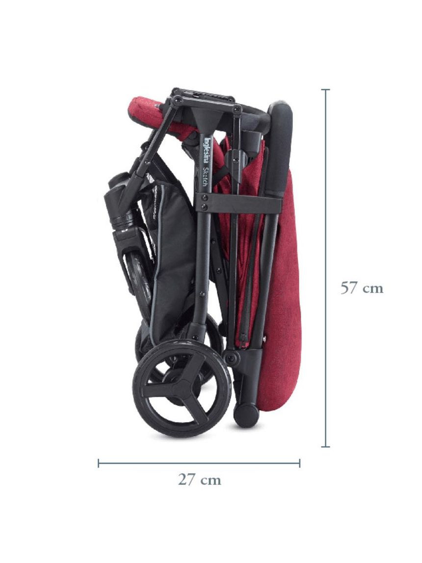 Inglesina ελαφρύ καρότσι περιπάτου sketch nero red - Inglesina