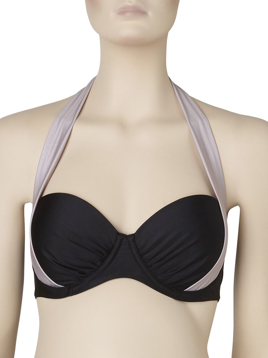 γυναικείο μαγιό σουτιέν μαύρο/μπεζ - Prénatal