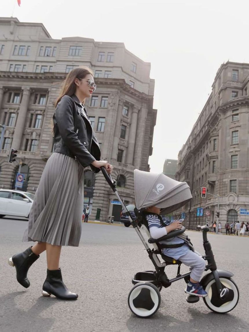 Qplay rito eva wheels σπαστό τρίκυκλο ποδηλατάκι grey 01-1212037-01 - QPLAY