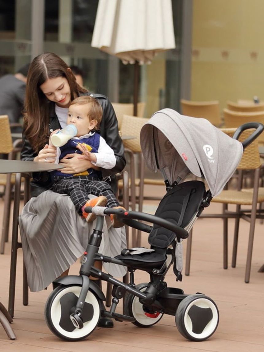 Qplay rito eva wheels σπαστό τρίκυκλο ποδηλατάκι grey 01-1212037-01 - QPLAY