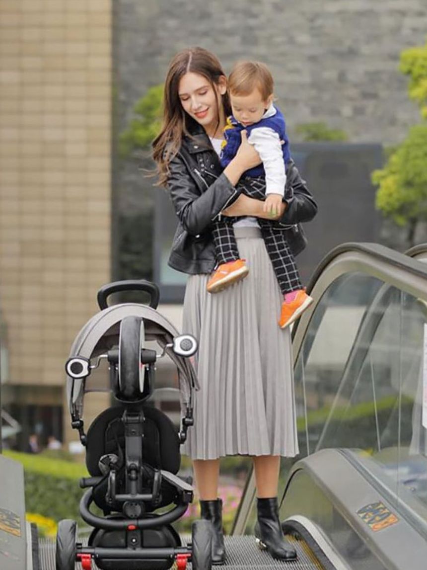 Qplay rito eva wheels σπαστό τρίκυκλο ποδηλατάκι grey 01-1212037-01 - QPLAY