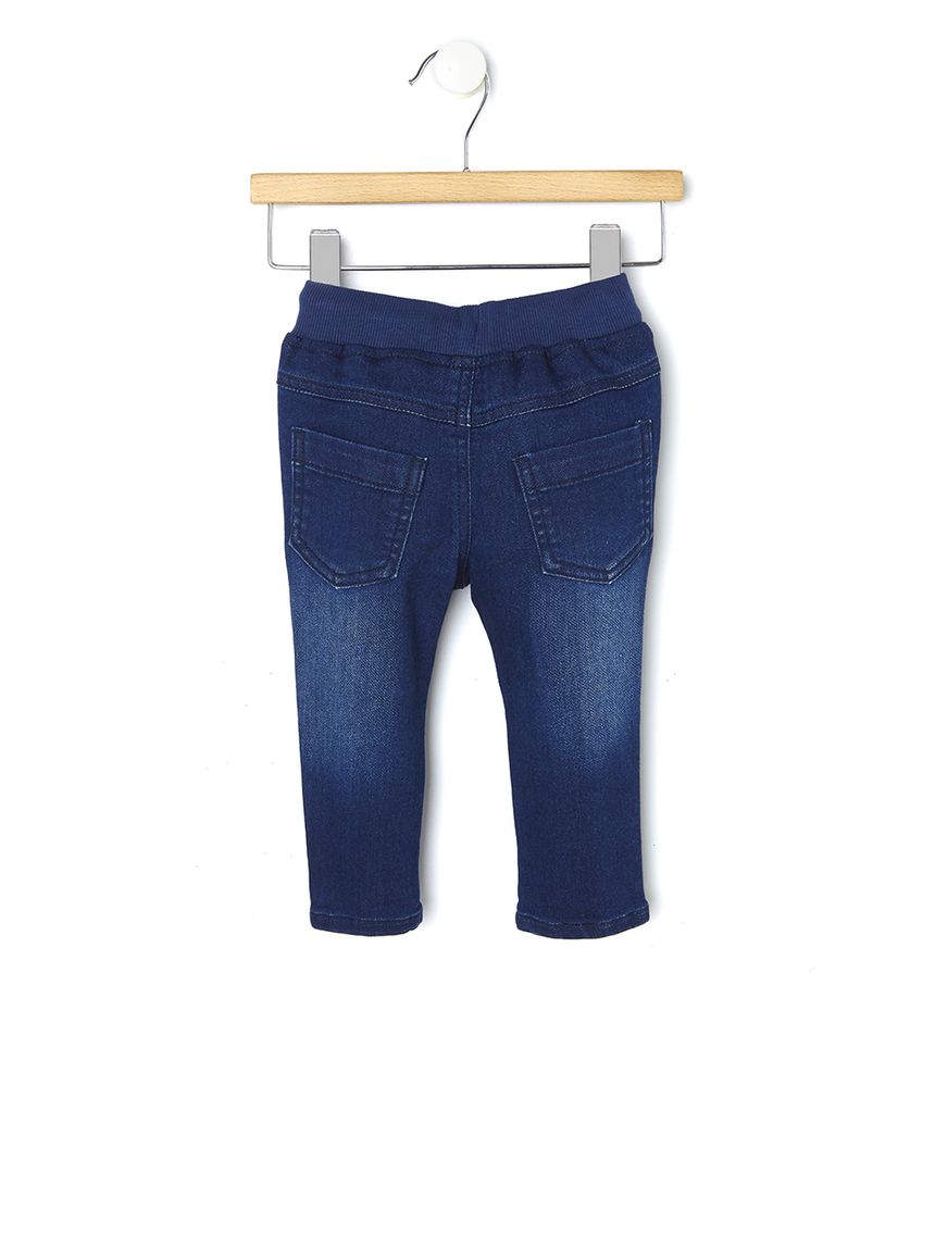 βρεφικό τζιν παντελόνι σκούρο μπλε για αγόρι - Prénatal