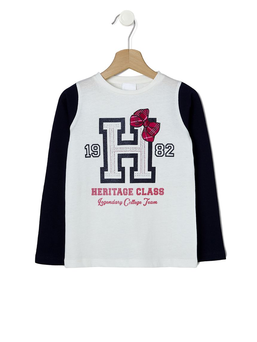 T-shirt jersey με στάμπα για κορίτσι 637768 - Prénatal