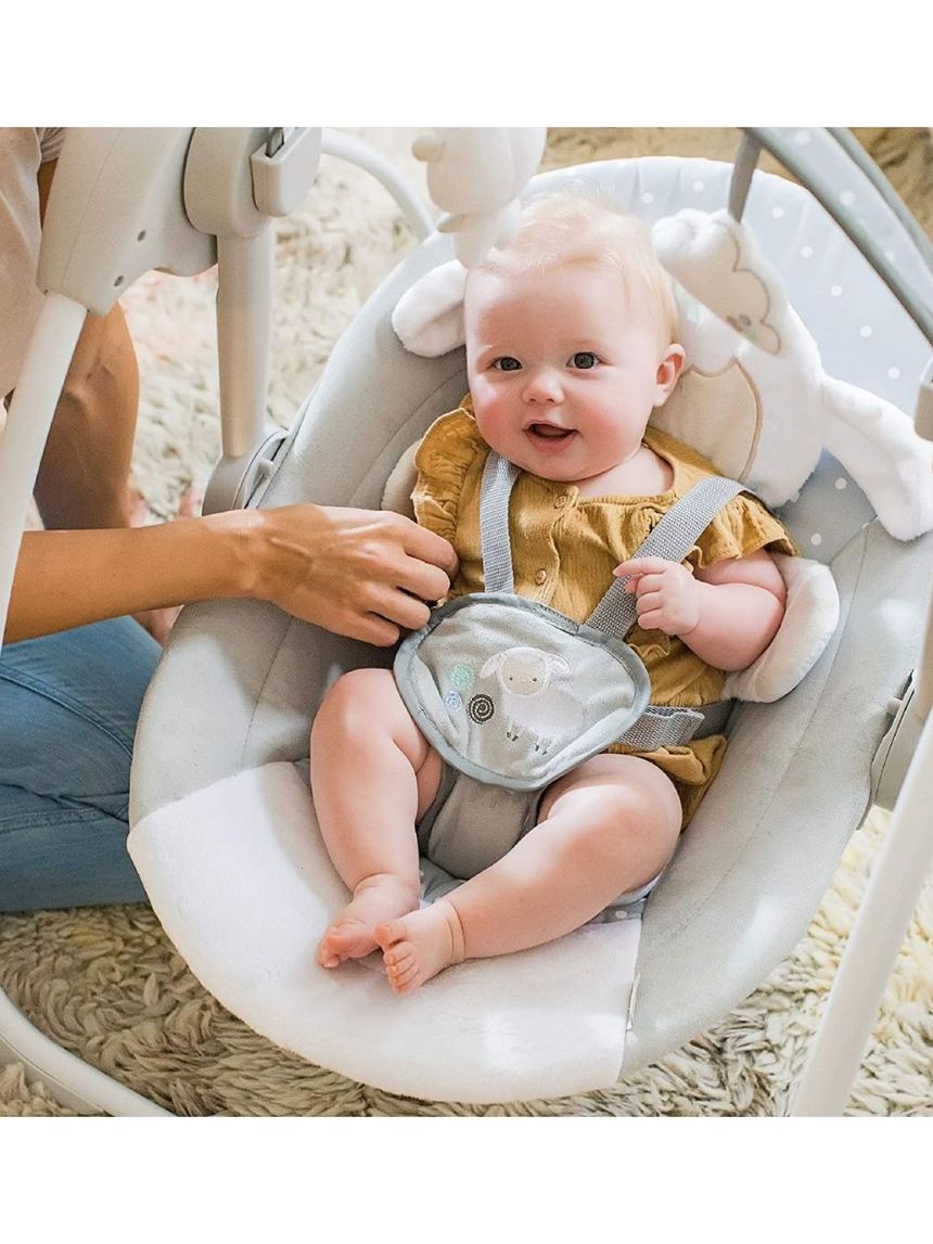 Ingenuity comfort 2 go portable swing βρεφική κούνια-ριλάξ cuddle lamb 12184 - Ingenuity