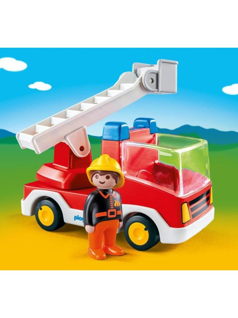Playmobil πυροσβέστης με κλιμακοφόρο όχημα - Playmobil