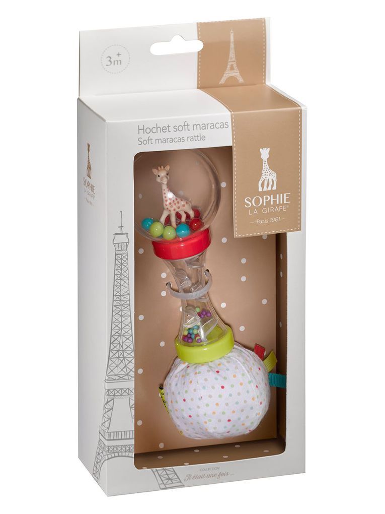 Sophie la girafe μαλακή μαράκα κουδουνίστρα 3m+ - SOPHIE LA GIRAFE