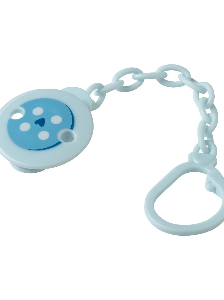 κλιπ για πιπιλα με αλυσιδα γαλάζιο - That's Love