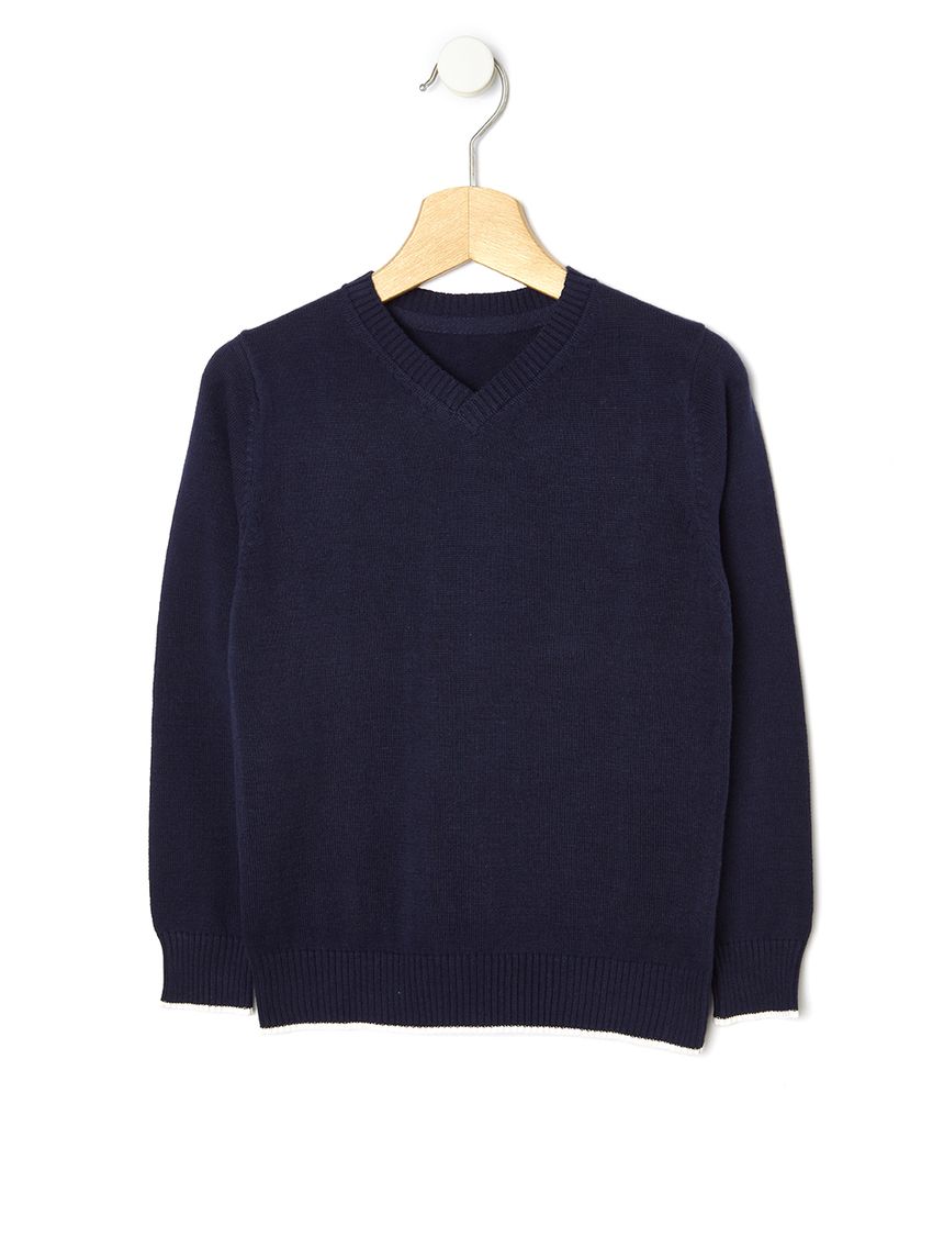 πλεκτή μπλούζα μπλε για αγόρι 640734 - Prénatal