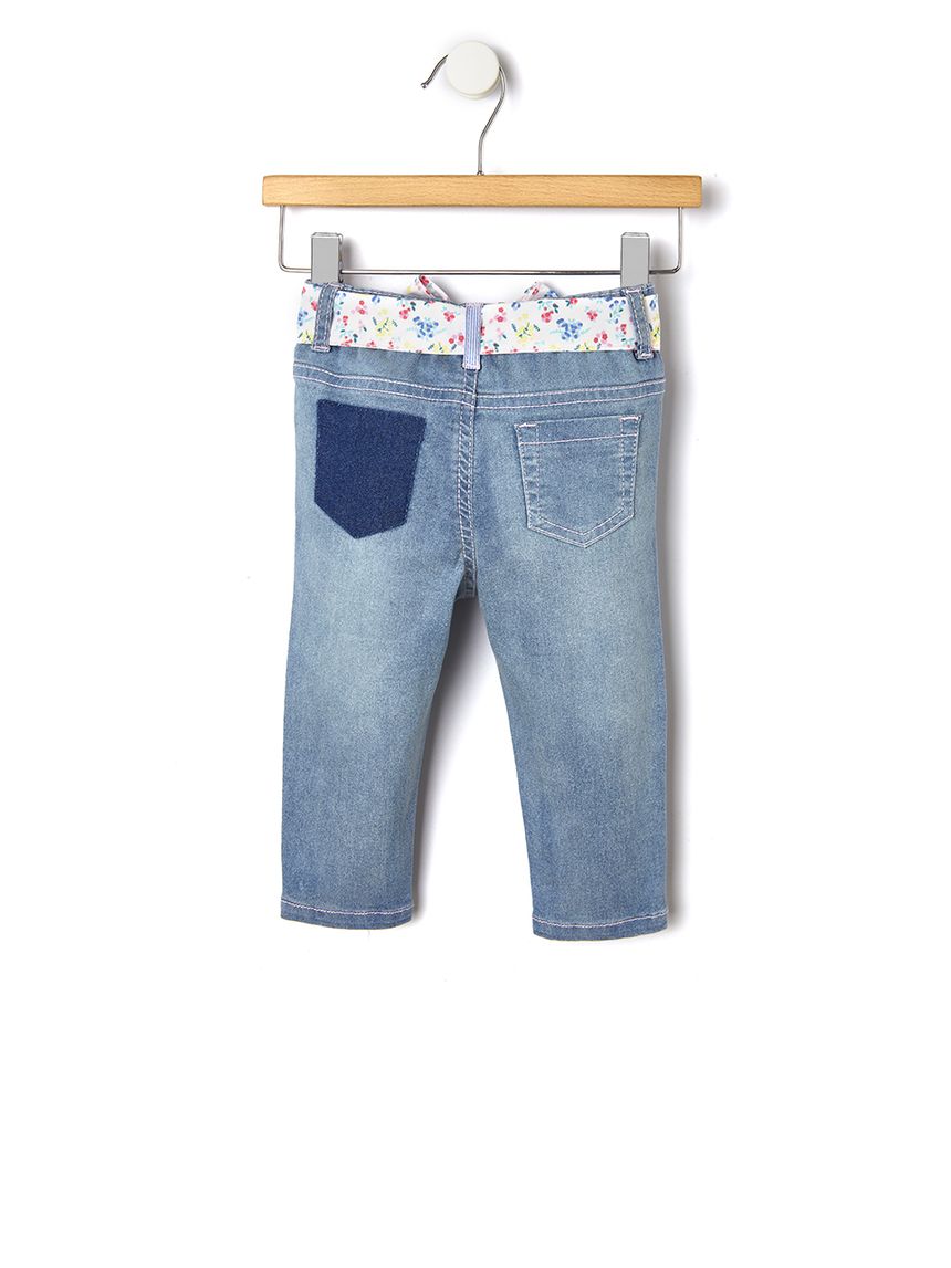 τζιν παντελόνι φλοράλ για κορίτσι - Prénatal