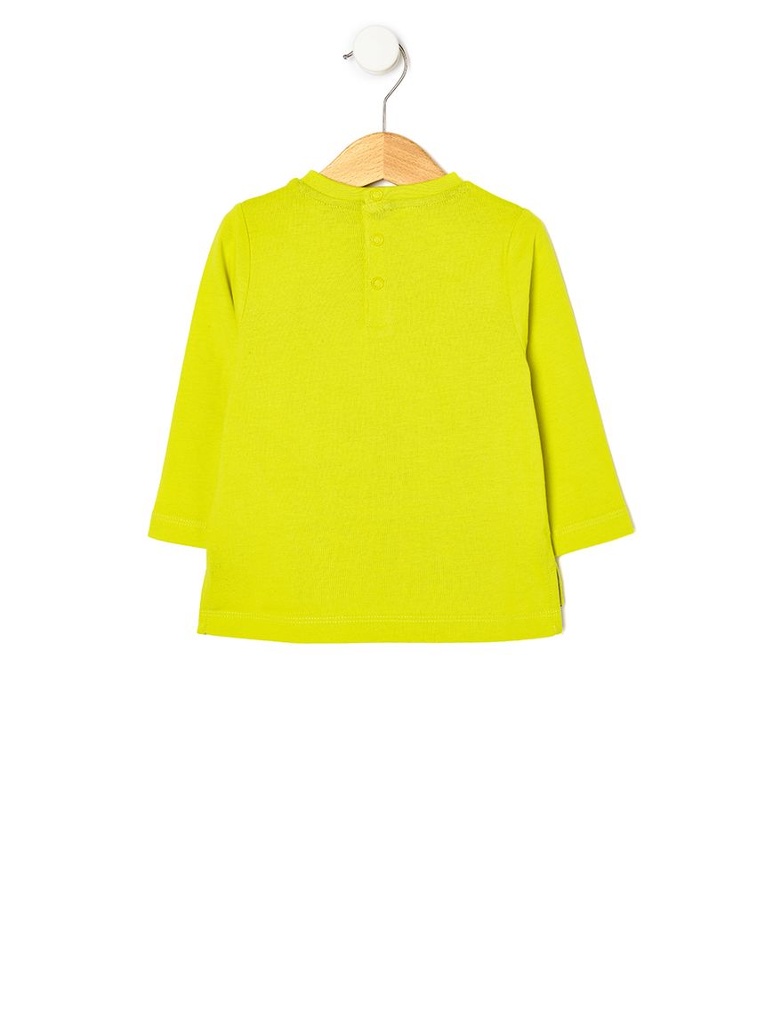 μπλούζα πράσινη φλούο με δεινόσαυρο για αγόρι - Prénatal