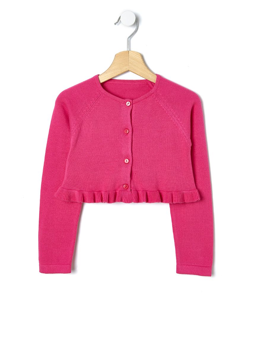 ζακετάκι μπολερό φούξια για κορίτσι - Prénatal