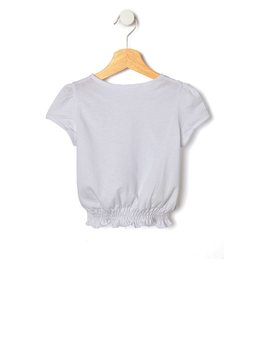 T-shirt jersey με στάμπα glitter για κορίτσι 645395 - Prénatal