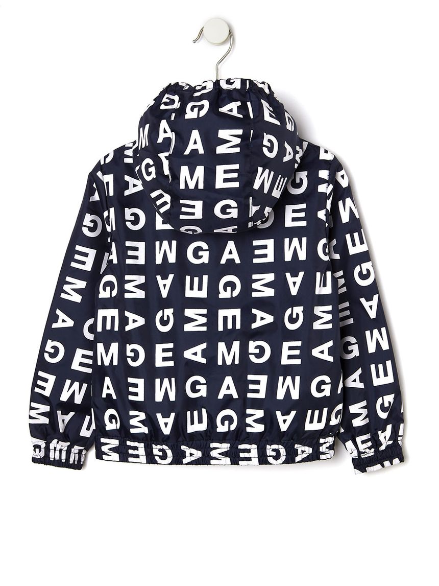 μπουφάν νάιλον μπλε με στάμπες για αγόρι - Prénatal