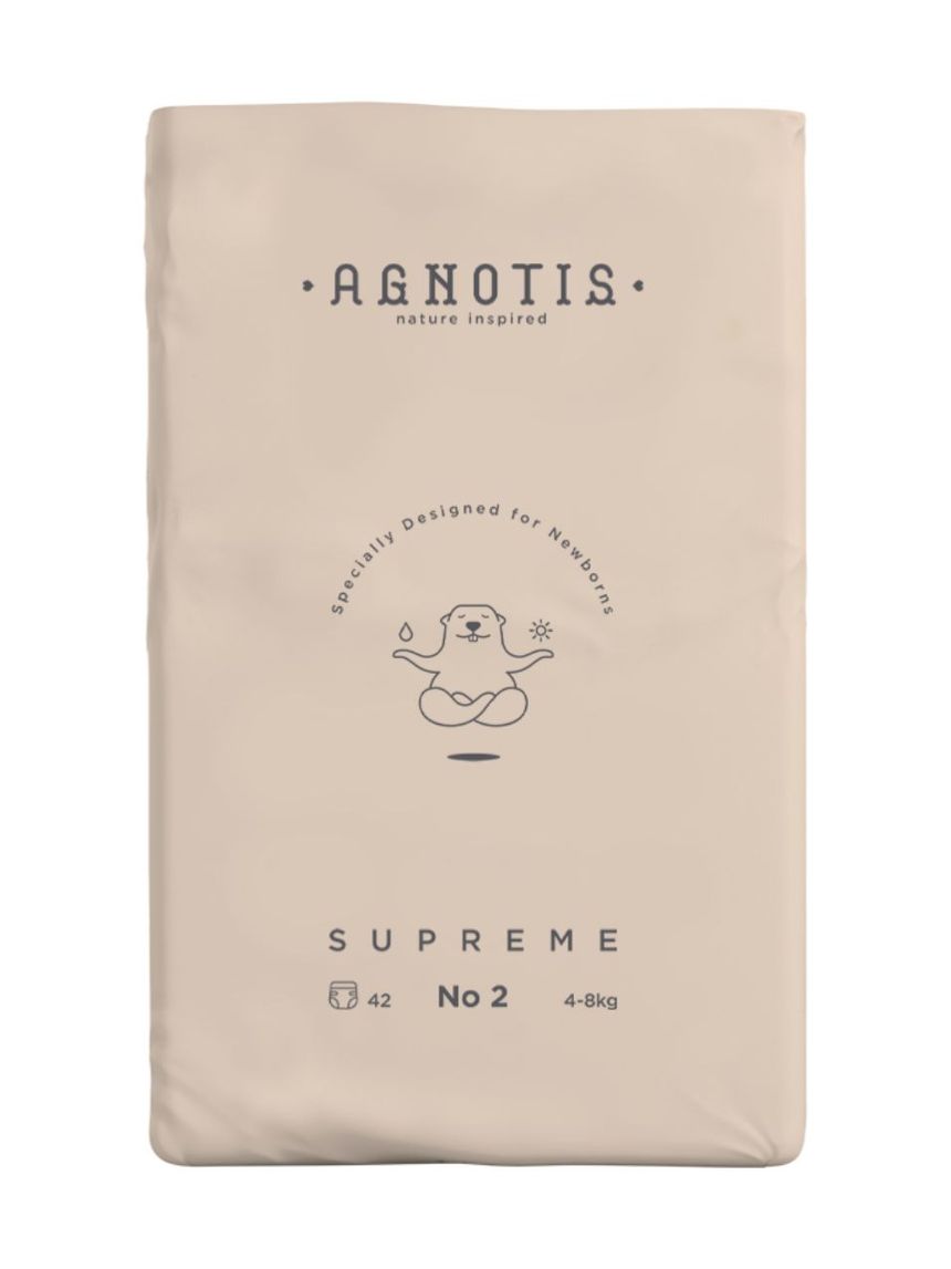 Agnotis supreme βρεφικές πάνες no 2 (4-8kg) 42τεμ ag2 - Agnotis