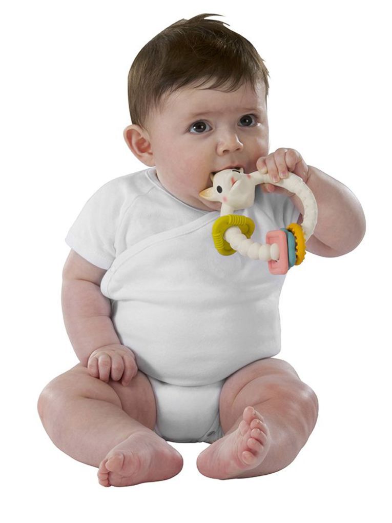 Sophie la girafe πολύχρωμος δακτύλιος οδοντοφυΐας so pure 3m+ - SOPHIE LA GIRAFE