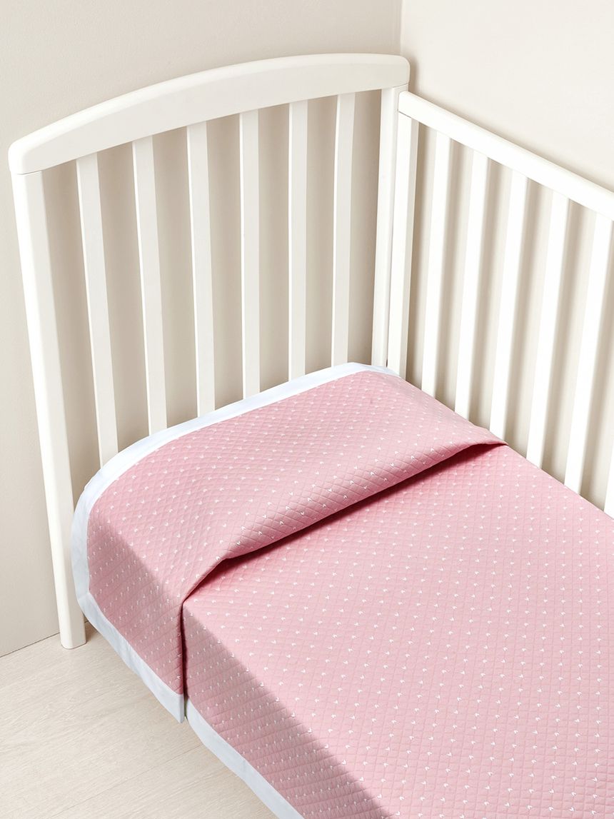 καλοκαιρινή κουβέρτα jersey για κούνια ροζ - 100×120 εκ. - Prénatal