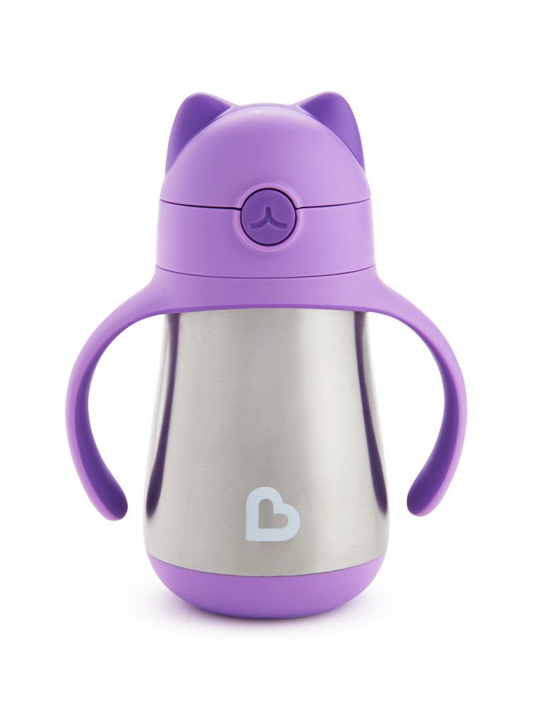παγούρι θερμός με καλαμάκι cool cat purple 237ml 18m+ - Munchkin