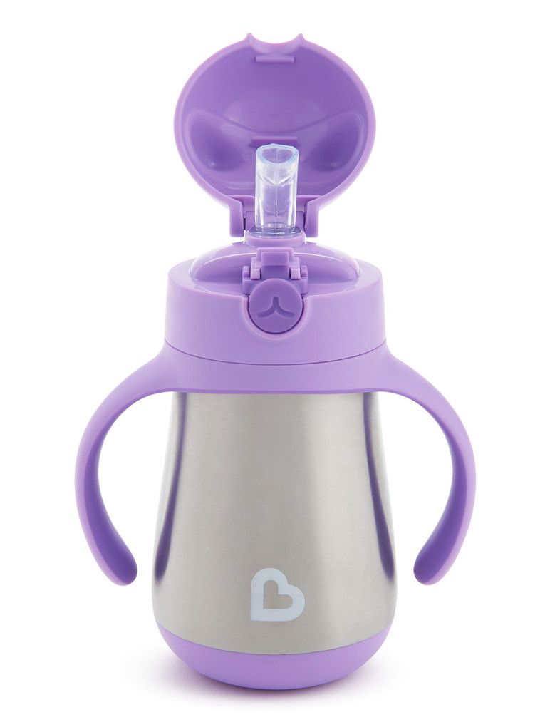 παγούρι θερμός με καλαμάκι cool cat purple 237ml 18m+ - Munchkin
