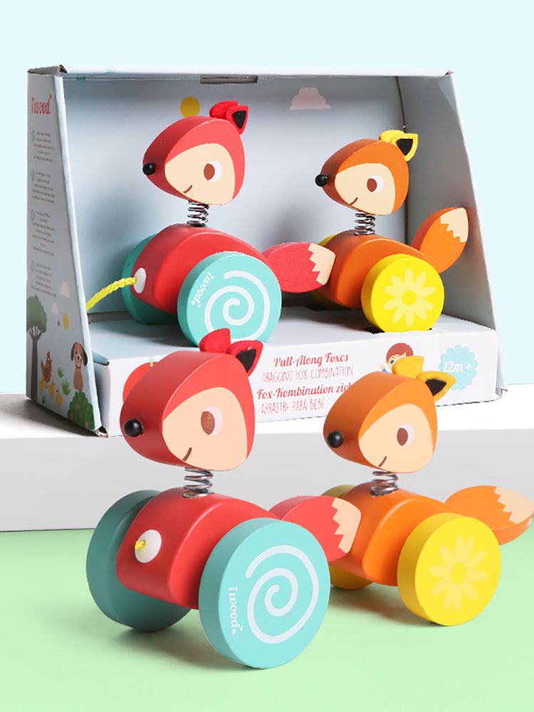 Iwood ξύλινη συρόμενη αλεπού - iwood