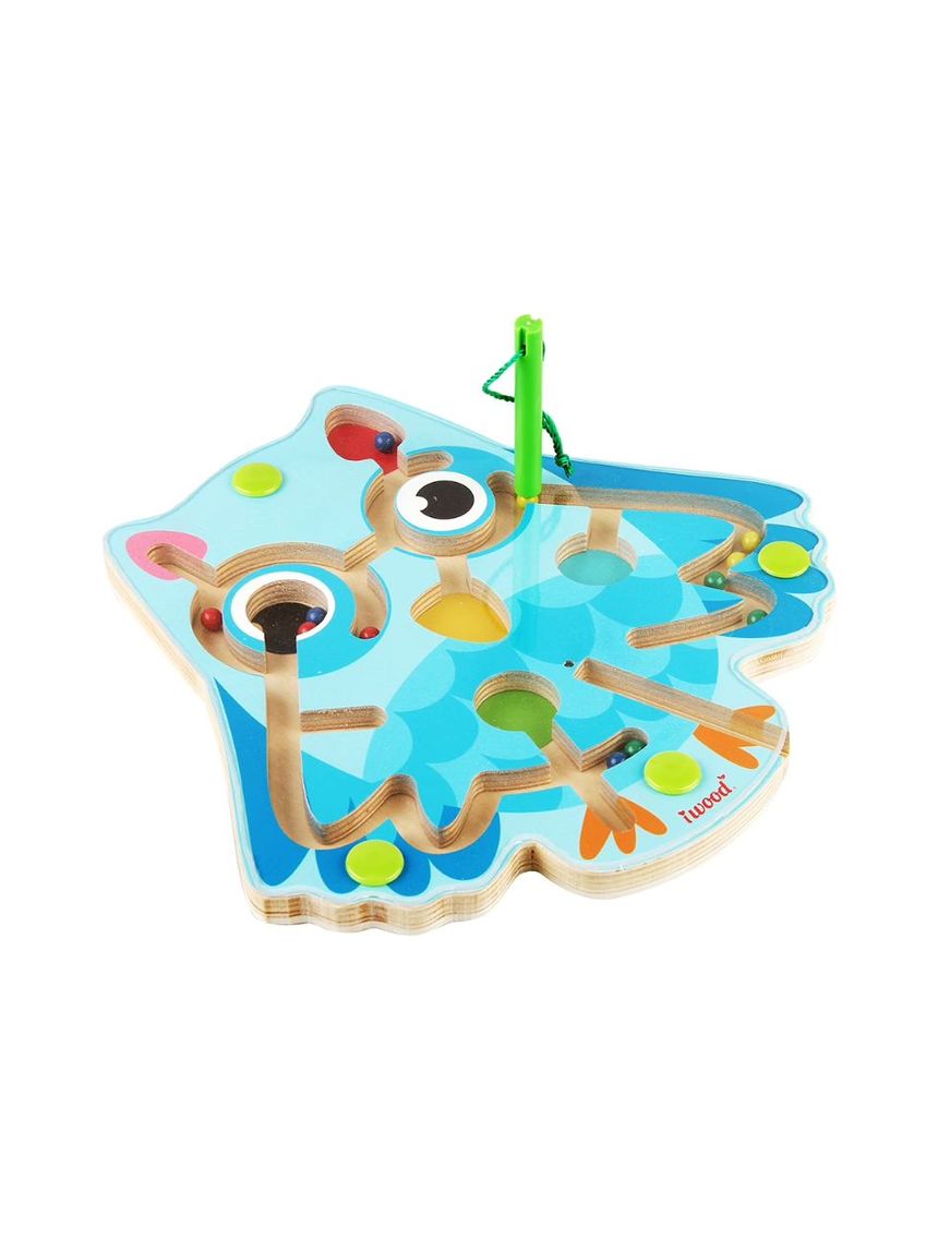 Iwood μαγνητικός λαβύρινθος με μπίλιες: κουκουβάγια - iwood
