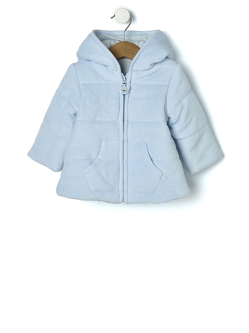 μπουφάν σενίλ γαλάζιο για αγόρι - Prénatal