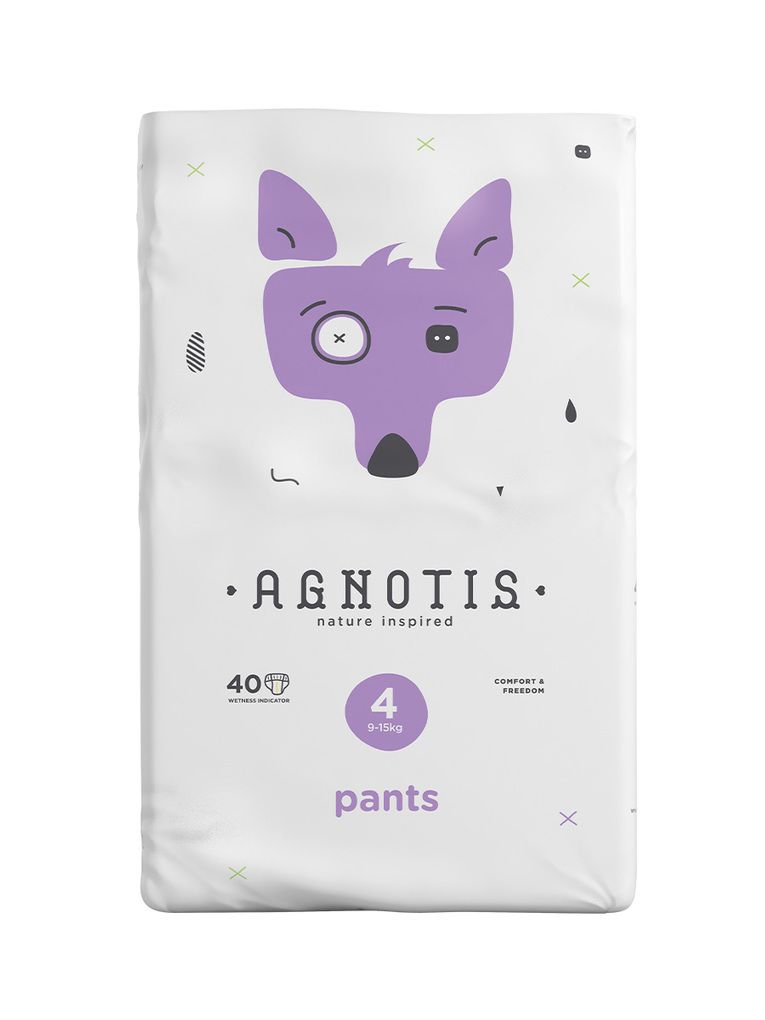 Agnotis πάνες βρακάκι baby no 4 (9-15kg) 40τμχ agp4 - Agnotis