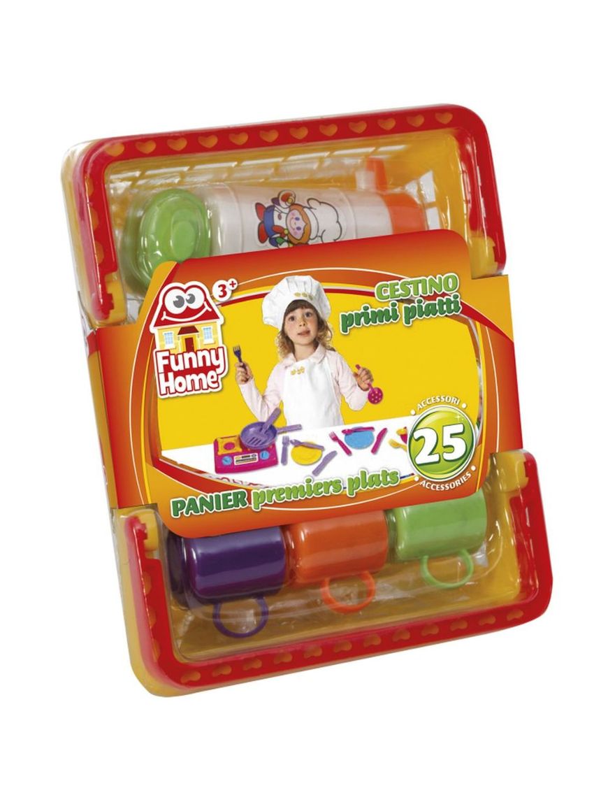 Funny home playset kουζίνας σε καλάθι με 25 αξεσουάρ - FunnyHome
