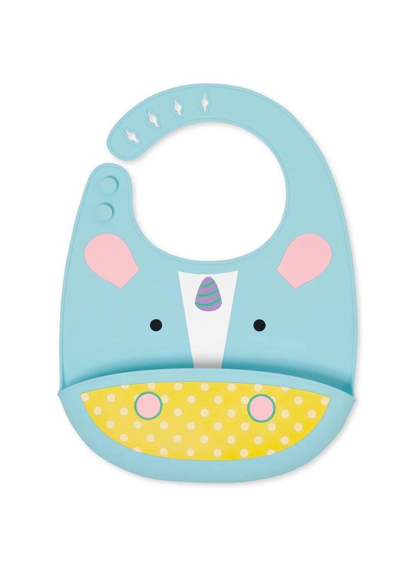 Skip hop zoo fold & go σαλιάρα σιλικόνης unicorn 29-2904002-06 - SKIP HOP