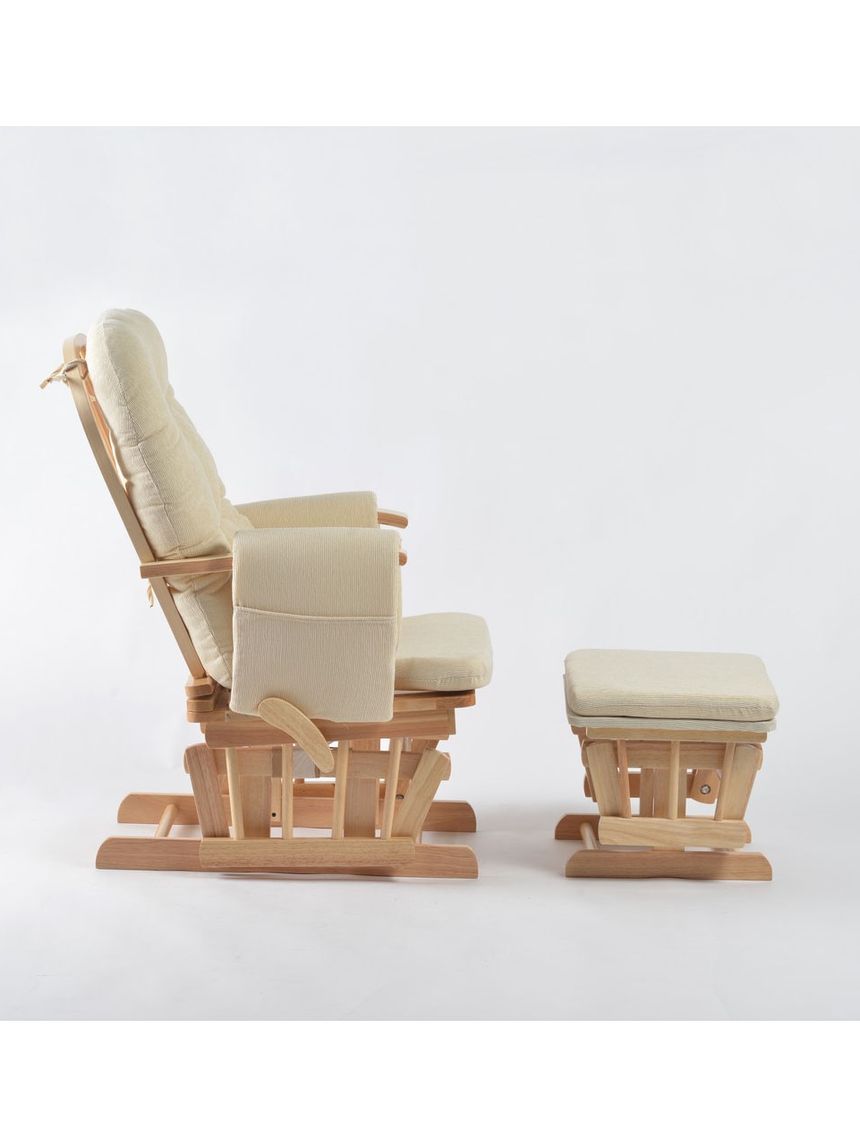 Neonato κουνιστή ξύλινη πολυθρόνα θηλασμού sofia nature - Neonato