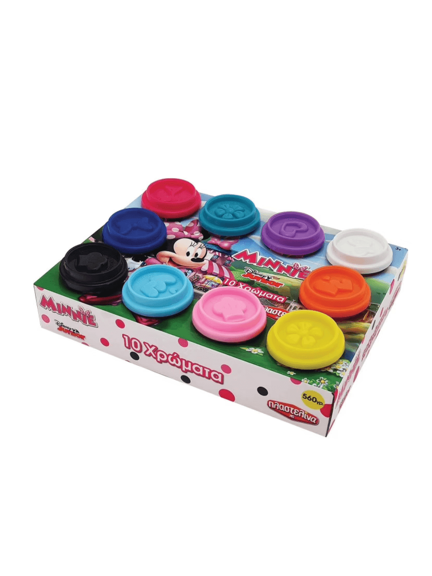 πλαστελίνα 10 βαζάκια πλαστελίνης σε κουτάκι minnie 1045-03575 - Disney