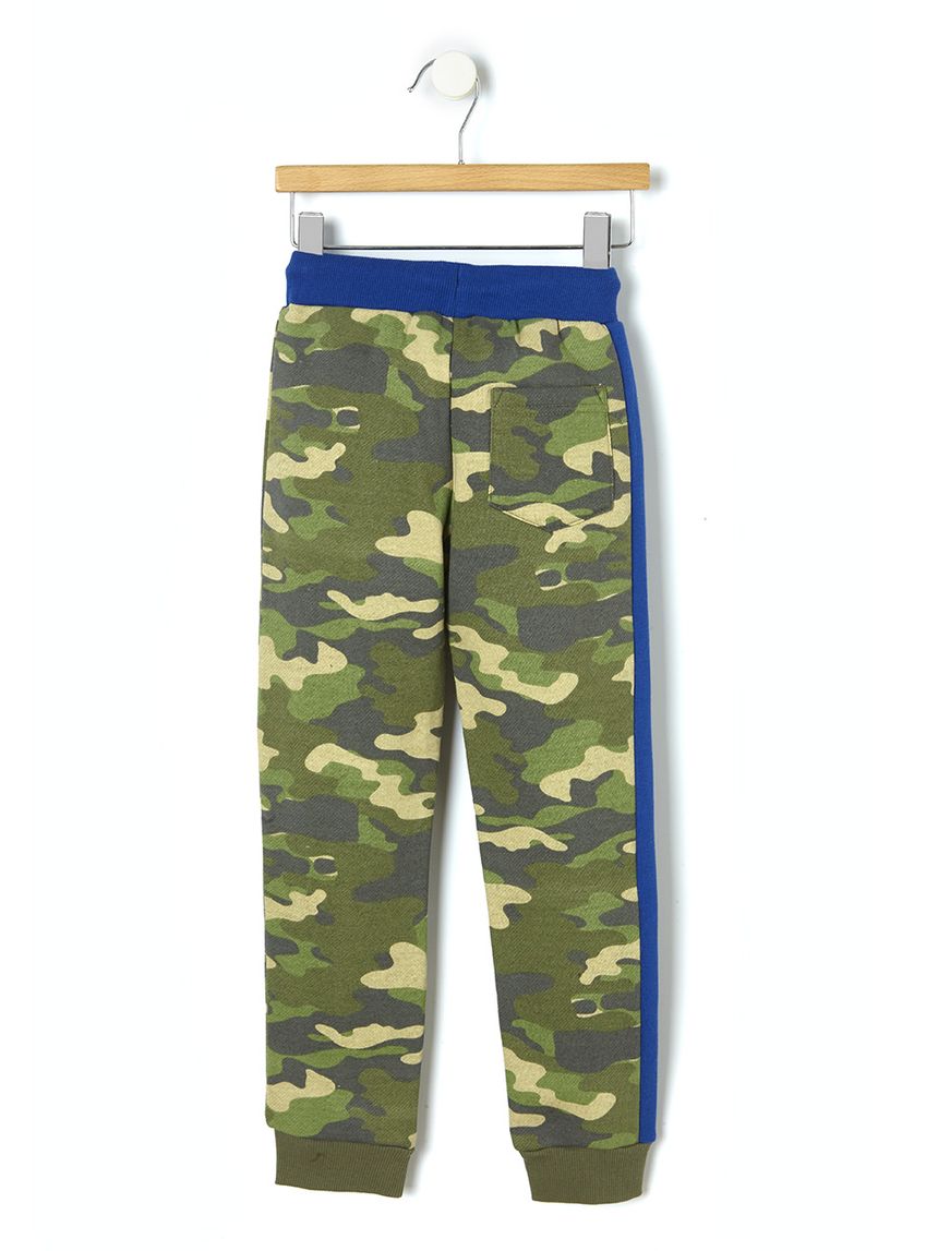 παντελόνι φόρμας χακί militaire με λωρίδα στο πλάι - Prénatal