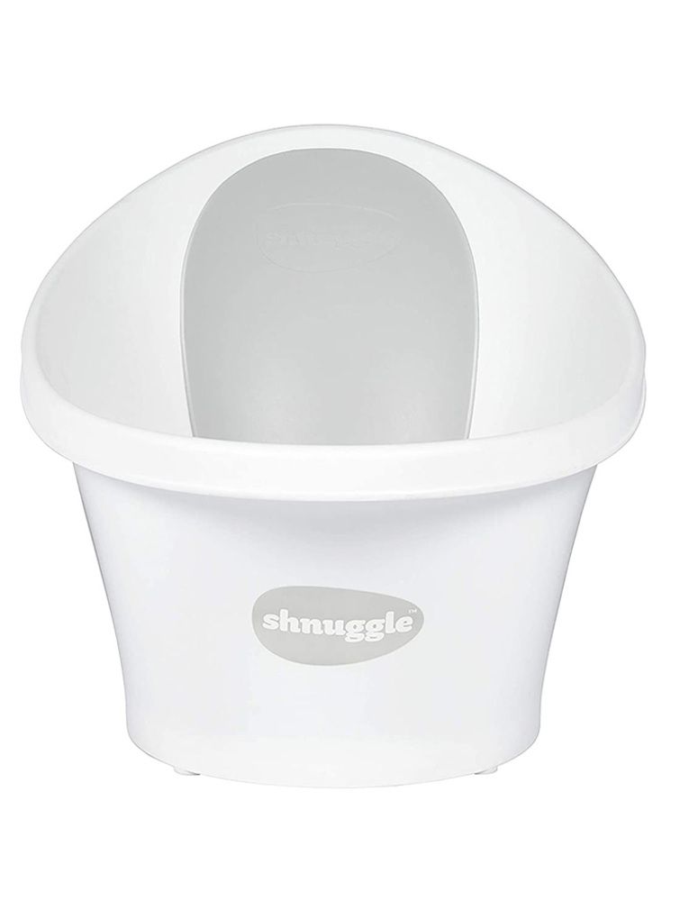 μπανάκι shnuggle white-grey με τάπα - SHNUGGLE